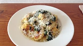 Gnocchi se špenátem a parmazánem, Hotový pokrm