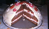 Jahodovo-kakaový dortík