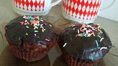 Kakaovo-jablkové muffiny plněné povidly, Kakaovo-jablkové muffiny plněné povidly