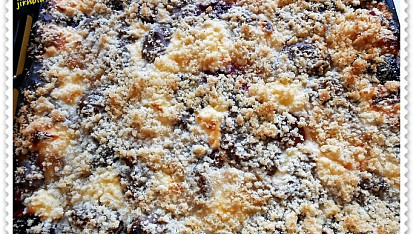 Kecaný koláč (Kleckslkuchen), ... Upečený koláč