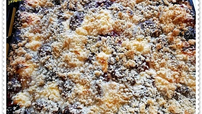 Kecaný koláč (Kleckslkuchen), ... Upečený koláč