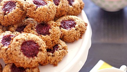 Kokosky s chia marmeládou