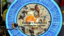 Kulajda s houbami a ztraceným vejcem (trošku jinak)