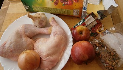 Kuře na jablku a voňavém koření, Část použitých surovin