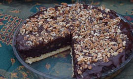 Makovo - čokoládový koláč