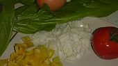 Mangoldová variace na shakshuka (na arabské lečo)
