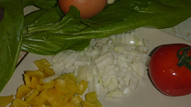 Mangoldová variace na shakshuka (na arabské lečo)