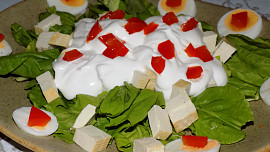 Mangoldový salát s tofu
