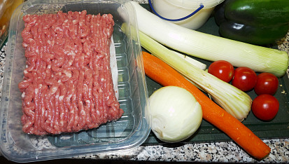 Mleté krůtí se zeleninou a Perfect pastou