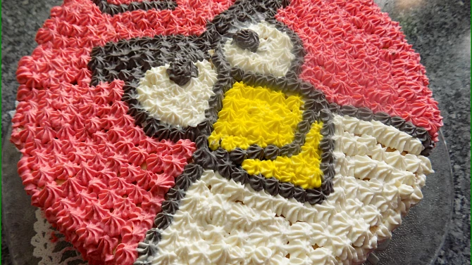 Nepečený dortík Angry Birds