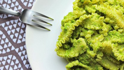 Pappardelle s hráškovo-mátovým pestem
