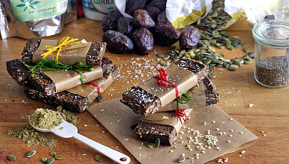 Proteinové tyčinky - raw