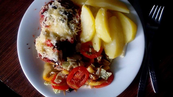Smažená krkovička v županu