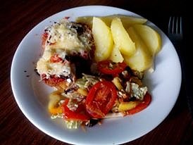Smažená krkovička v županu