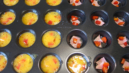 Snídaňové muffinky (omeletové vaječné)