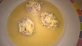 Šunkové knedlíčky  jednoduché - zavářka do polévky