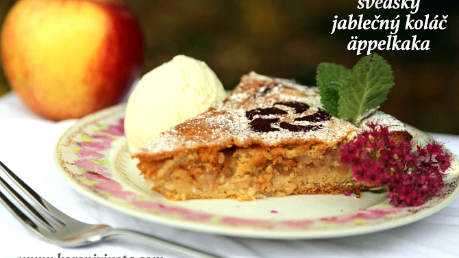 Švédský jablečný koláč äppelkaka
