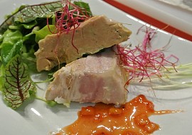 Terina z foie gras s pomerančovou redukcí