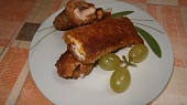 Toastové rolky se sýrem, se sýrem a šunkou
