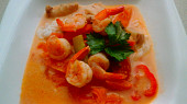 Thajská polévka s kokosovým mlékem Tom Yum Goong