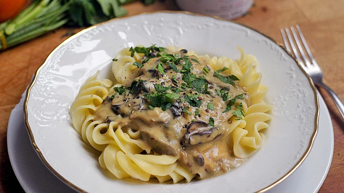 Veganská houbová omáčka