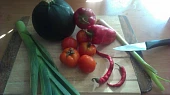Zapečené brambory na mexický způsob, Připravené suroviny