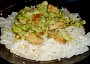 Brokolicová směs na rýžových těstovinách