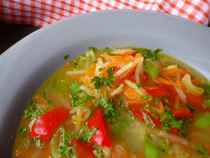 Celerovo - papriková polévka snadno a rychle