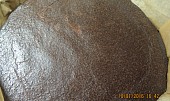 Černá buchta pečená na CRISPu, upečená placka