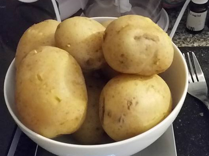Hanácké bramborové koláče z hladké mouky, poměr brambor