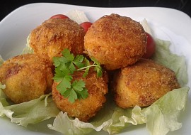 Hermelínovo-květákové krokety