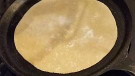 Indické dvouzrnné placky (roti/chapati) 60% hydratace