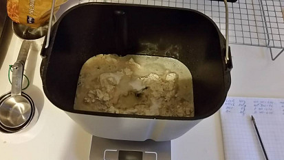 Indické placky základní; 75% hydratace, Ingredience v domácí pekárně