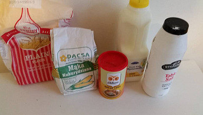 Irský sodný chléb s kukuřičnou moukou, ingredience