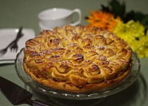 Jablečný koláč "Chryzantéma"