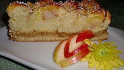 Jablečný koláč "Chryzantéma"