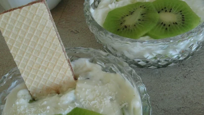 Kiwi pohár s tvarohem, Kiwi pohár s tvarohem