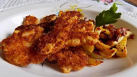 Korbáčky smažené v kokosu