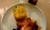 Králík na černých olivách - Coniglio alle olive