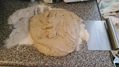 Žitný kvásek z podmáslí, Těsto finálního produktu