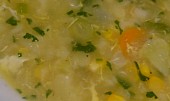 Květáková polévka s vejcem a kukuřicí, Květáková polévka s vejcem a kukuřicí