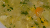 Květáková polévka s vejcem a kukuřicí, Květáková polévka s vejcem a kukuřicí