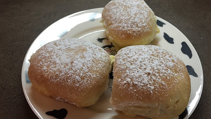 Kynuté buchty, plněné marmeládou, Tvarohové a opravdu výborné!