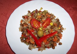 Novoroční čočkový salát s Moravankou