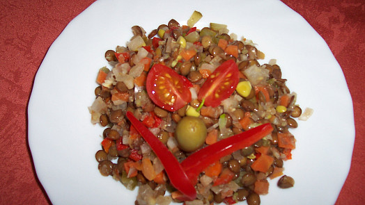 Novoroční čočkový salát s Moravankou