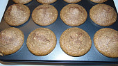 Perníkové muffiny s ořechy, Upečené muffiny