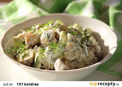 Salát z pečených brambor s bylinkami