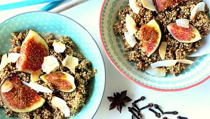 Skořicová quinoa kaše s fíky