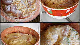 Smažený sýr z mikrovlnky, plněný tvarůžky a uzeninou