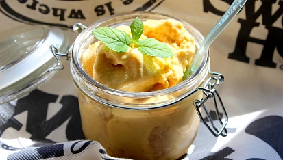 Štíhlá meruňková zmrzlina